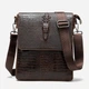 Сумка планшет через плечо мужская из натуральная кожи Vintage leather-20039 Коричневая - изображение 6