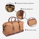 Дорожная сумка Vintage leather-20168 Коричнева - изображение 11