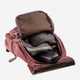 Рюкзак женский тканевый 3 л вмещает формат А4 Vintage leather-20195 Малиновый - изображение 5