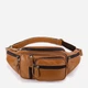Сумка на пояс бананка мужская из натуральная кожи Vintage leather-14944 Рыжяя - изображение 1