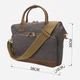 Сумка мессенджер через плечо мужская Vintage leather-20062 Серая - изображение 12