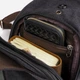 Сумка слинг через плечо мужская Vintage leather-20077 Черная - изображение 5