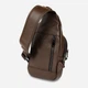 Сумка слинг через плечо мужская из натуральная кожи Vintage leather-14390 Коричневая - изображение 3