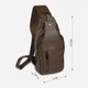 Сумка слинг через плечо мужская из натуральная кожи Vintage leather-14390 Коричневая - изображение 8