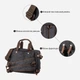 Сумка портфель мужская Vintage leather-20144 Черная - изображение 9