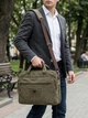 Сумка портфель мужская Vintage leather-20185 Хаки - изображение 2