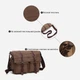 Сумка мессенджер через плечо мужская Vintage leather-20150 Коричневая - изображение 7