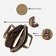 Сумка кросс боди через плечо мужская Vintage leather-20180 Хаки - изображение 13