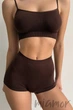 Трусики-шорти безшовні InSecret Shorts Basic Black Coffee S/M Шоколад - зображення 1