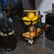 Двухъярусная корзина для фруктов и овощей углеродная сталь 30 см для кухни черный Ruhhy FK-1848 - изображение 9