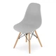 Стул кухонный с жестким сиденьем для дома 1 шт серый FK-1033 - изображение 1