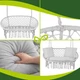 Подвесные качели двухместные нагрузка до 300 кг для сада 3 подушки серые Gardlov FK-0059 - зображення 7