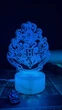 3D LED светильник в стиле Harry Potter, ночник с образом герба школы магии Хогвартс, 16 цветов, от USB и батареек, таймер, пульт - изображение 7