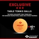 Мячики Donic Exclusive 3* 40+ Orange 3pcs - зображення 4