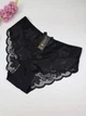 Кружевные слипы с бантом сзади 0783, 3XL (ОБ 120-130), Чёрный - изображение 1