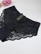Кружевные слипы с бантом сзади 0783, 3XL (ОБ 120-130), Чёрный - изображение 3