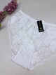Кружевные слипы с бантом сзади 0783, XXL (ОБ 110-120), Белый - изображение 3