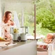 Блендер-пароварка Babymoov Nutribaby Glass 2.0 селадон зелений (A001138) - зображення 2