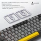 Клавіатура Ajazz Механічна RGB USB Чорна (AK820MAX-WM-BGY) - зображення 8