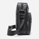 Сумка планшет через плечо мужская из натуральная кожи Vintage leather-14992 Черная - изображение 5