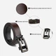 Ремень мужской из натуральной кожи Vintage leather-20288 115 см Коричневый - изображение 6