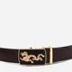 Ремень мужской из натуральной кожи Vintage leather-20259 115 см Коричневый - изображение 5