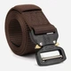 Ремень мужской тканевый Vintage leather-20338 120 см Коричневый - изображение 1