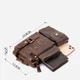 Сумка на пояс бананка из натуральная кожи Vintage leather-20401 Коричневая - изображение 6