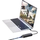 Док-станция Lenovo Type-C, адаптер Ethernet USB-C на RJ45, преобразователь сетевого интерфейса для ноутбуков, USB-концентратор - зображення 1