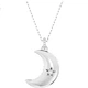 Кольє SWAROVSKI LUNA у формі місяця зі зіркою та місяцем, подарунок на день народження для жінок, 5666181 - зображення 2
