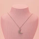 Кольє SWAROVSKI LUNA у формі місяця зі зіркою та місяцем, подарунок на день народження для жінок, 5666181 - зображення 6