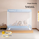 Москитная сетка MEDOGA Air класс А детская с бортиком, 1.8x2 м, светло-голубая - изображение 5