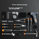 Набор инструментов Deli Household Hardware Toolbox, 4-ярусный, включает в себя электродрель, гаечные ключи, рулетку, отвертки, комбинированный набор инструментов. - изображение 10