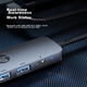 Док-станція розширення HP, швидка зарядка Type-C PD100W, розширення USB, дублювання екрана HDMI, 5-дюймова док-станція розширення Type-C, док-станція розширення MacBook, адаптер для комп'ютера Apple - зображення 10