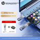 Флеш память USB HP V206w 32GB USB 2.0 Silver переходник Lightning - изображение 2