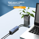 Адаптер Aigo USB - RJ45 Gigabit Ethernet, док-станція для ноутбука, USB-хаб, R03A - зображення 4