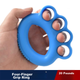 Набор Duweike Hand Grip эспандеров силиконовых для рук, 4 предмета, 1-50 фунтов, синий - изображение 8