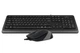 Комплект A4Tech Fstyler Sleek Multimedia Comfort F1010, Black/Grey, клавіатура+миша, USB - зображення 2