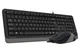 Комплект A4Tech Fstyler Sleek Multimedia Comfort F1010, Black/Grey, клавіатура+миша, USB - зображення 3