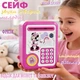 Детская копилка сейф TK Group MINI Bank Mouse мелодии, звуки животных, имитация сканирования отпечатка пальца, фразы на английском языке Pink (5012) - изображение 1
