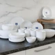 Набір посуду Luminarc Diwali White 41 предмет у тех тарі - зображення 9