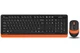 Комплект бездротовий A4tech Fstyler FG1010, Black+Orange - зображення 1