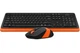Комплект бездротовий A4tech Fstyler FG1010, Black+Orange - зображення 4