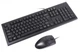 Комплект A4Tech KRS-8520D, Black, проводной, USB (KRS-85+OP-620D) - изображение 1