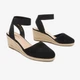 Женские босоножки-эспадрильи DREAM PAIRS на танкетке и закрытым носком 39-40 (26см) Черные - изображение 1