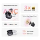 Беспроводные наушники UGREEN WS222 EchoBuds Plus Hi-Res Audio с Bluetooth активным шумоподавлением, адаптивным ANC 55dB и технологией LDAC 6-Mic, 50 часов Black (95164) - изображение 7