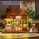 Румбокс "Тепла кав'ярня" – 3D дерев'яний конструктор DIY, мініатюрний будиночок для складання, 25×19,5×17 см - зображення 7