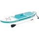 Надувная доска для серфинга SUP-борд Aqua Quest 240 Intex 68241 (244x76x13 см, до 120 кг) с веслом, лишем, ручным насосом и сумкой - изображение 1