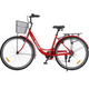 Велосипед SPARK CITY CELINE 28`` ал18`` жв v-brake с корзиной красный - изображение 4