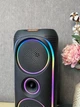 Портативна Bluetooth колонка 50Вт бездротова акустика з FM радіо TWS RGB підсвіткою USB microSD AUX акумуляторна музична система з мікрофонним входом 6.3 мм потужний динамік для вечірок відпочинку пікніка караоке - изображение 4
